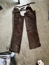 Tough 1 Full Chaps Women's Size large  Brown picture