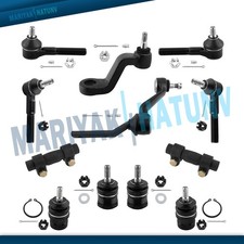 12 Front Ball Joint Tie Rods Pitman Idler Arm Kit Fits 1991-96 Dodge Dakota 4WD picture