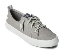 Sperry Women’s Crest Vibe Sneakers Shoes Linen Grey Sts99042 Size 9.5 Wide picture
