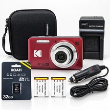 Kodak PIXPRO FZ55 Digital Camera (Red) Bundle with Case and Accessories picture