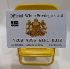 White is a Privilege  Funny Fake Bankcard 8 COUNT.  picture