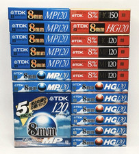 Lot of 24 TDK 8mm Video Tapes MP120 HG120 HG150 120 150min New Sealed Japan picture