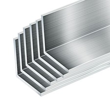 12 PCS Aluminum Angle 1x1x1/16 Inch x 15.55