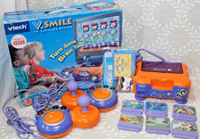 VTech V.Smile TV Learning System Console 2 Joystick Controllers & 6 Games~Tested picture