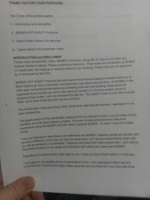 RARE BRAND NEW- PRO BEMER SET PROTOCOLS AND NOTES NOTEBOOK FROM SPECIAL SEMINARY picture