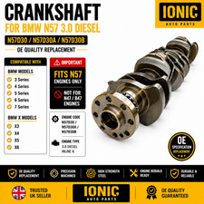 CRANKSHAFT FOR BMW 3 4 5 6 7 X3 X4 X5 X6 3.0 DIESEL N57D30 N57D30A N57D30B picture