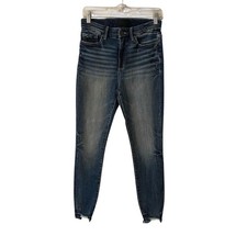 Buckle Black Fit No 75 Ankle Skinny Jeans Blue Denim Women 26x27 picture