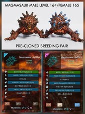 MAGMASAUR CLONED-  Genesis - New Dino - Ark Ascended PVE Official Crossplay picture