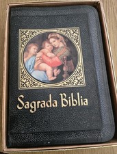Vintage Sagrada Biblia edicion familiar Catolica 1958 1964 Spanish Bible  picture