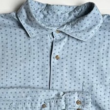 Johnnie-O Hangin' Out Light Blue Long Sleeve Button Down XXL picture
