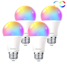 4Pack Smart Led Lights APP Bluetooth WiFi Work Alexa&Google Assistant 9W E26 picture