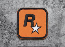 FABULOUS AND RARE ROCKSTAR GAMES EMBROIDERED IRON-ON PATCH... picture