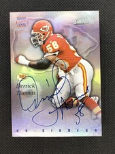 1997 STADIUM CLUB AUTO DERRICK THOMAS CO-SIGNERS CHIEFS HOF CO101 (Frerotte) picture