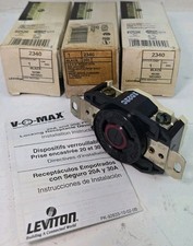 Lot of 3 - Leviton 2340 NEMA L8-20R 20A 480V Locking Receptacle picture