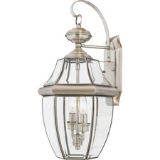 Newbury - 2 Light Large Wall Lantern - 20 Inches high-Pewter Finish Outdoor picture