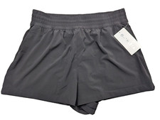 Athleta Shorts Womens Large Black Running High Rise Weekender Fitness Stretch picture