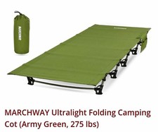 Ultralight Camping Cot Folding Portable Compact Hiking Travel Bed Green picture