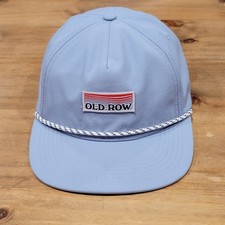 Old Row Hat Snapback Blue Rope One Size Lightweight Nylon Patch Golf Outdoor picture
