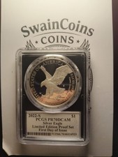 2022-S American Silver Eagle Limited Edition PR70 Signed By P. Balan POP40 E5-13 picture