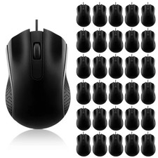 30 Pcs USB Wired Mouse Computer 3 Button Mice Bulk Corded USB Mouse for PC De... picture