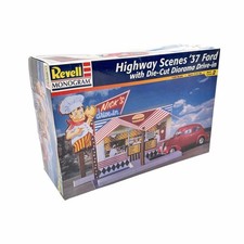 Revel/Monogram Highway Scenes '37 Ford with Die-Cut Diorama Drive-in 1/24 Scale picture