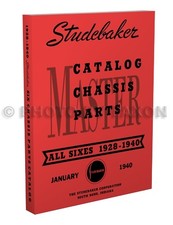 Studebaker 6 cylinder Mechanical Parts Book 1940 1939 1938 1937 1936 1928-1935 picture