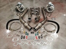FOR 94-04 Ford Mustang TWIN TURBO T3T4 Turbocharger Kit 3.8 V6 Custom Built PONY picture