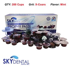 200 cups X-Coars Grit Extra Coars Mint Flavor Dental Prophy Paste Prophylaxis picture