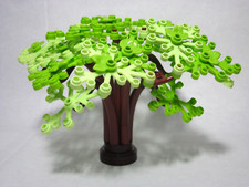 Custom forest tree with yellowish green & lime green leaf canopy, all new parts picture