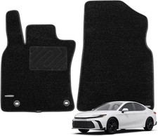 WENNEBIRD Front Carpet Floor Mats for Toyota Camry 2025-2026 2Pc 0.6-Inch Black picture