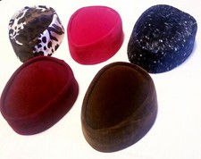 Traditional Igbo Nigerian Wedding Ichie & Ozo Triangular Isiagu Velvet Hat Cap picture