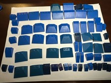 Huge LEGO BULK LOT OF BLUE ROOF SLOPES 33° 3X1 3X2 3X4 Great For MOC Fun picture