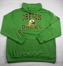 Colosseum Oregon Ducks Hoodie Green Embroidered Double Sided NCAA Mens 2XL NWT picture