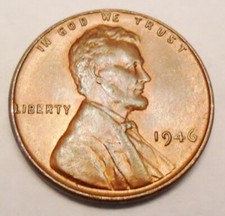 1946 P Lincoln Wheat Cent / Penny  AVE CIRCULATED  **FREE SHIPPING** picture