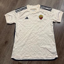 Adidas AS Roma 2024/25 Soccer Jersey Size L Cream picture