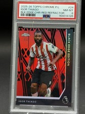 2025-26 Topps Chrome Premier League - Igor Thiago /5 Red Black Edge Chrome SSP picture