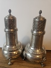 Set of Vintage Sterling salt and pepper shakers by Frank M. Whiting & Co. #866  picture
