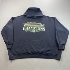 Vintage Oakland Athletics Hoodie Sweatshirt Mens 3XL Black Lee MLB Baseball y2k picture
