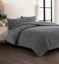 Cococozy 3-Piece Comforter Set, Plush Bouclé Textured Hypoallergenic - King picture
