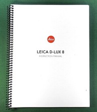 Leica D-Lux 8 Instruction Manual: Full Color & Protective Covers picture
