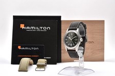 【Box】 Hamilton Khaki Field H694190 Mechanical Mens Moss Green Dial #141 picture