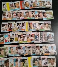 1964 Topps Baseball Cards - 68 Different - W/ World Series Cards and More picture