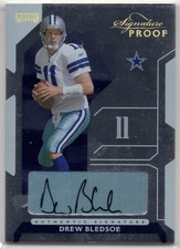 2006 Playoff Signature Proof 25 Drew Bledsoe Auto Cowboys 3/5 FIVE MADE picture