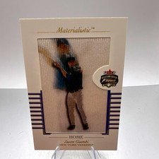Fleer 2002 Focus Jersey Edition Materialistic Home Jason Giambi #11 M /50 picture