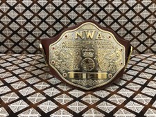 NWA BIG GOLD Championship Title belt Belt Multi Layered 8mm Zinc 3D picture