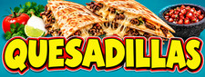 3ft x 8ft QUESADILLAS Banner  (CAN BE PERSONALIZED) picture