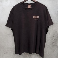 Vintage Y2k Thrashed 1800 Tequila Logo Tee picture