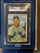 1954 Bowman #65 MICKEY MANTLE AUTHENTIC SGC  picture