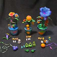Vtg 1997 Trendmasters Dream Garden Toy Lot 3 Pots Blueberry Peaches Tangerine picture
