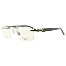 NEW PAUL VOSHERONT PV622 C2 23KGP Handmade Silver Rimless Optical Frame Eyeglass picture